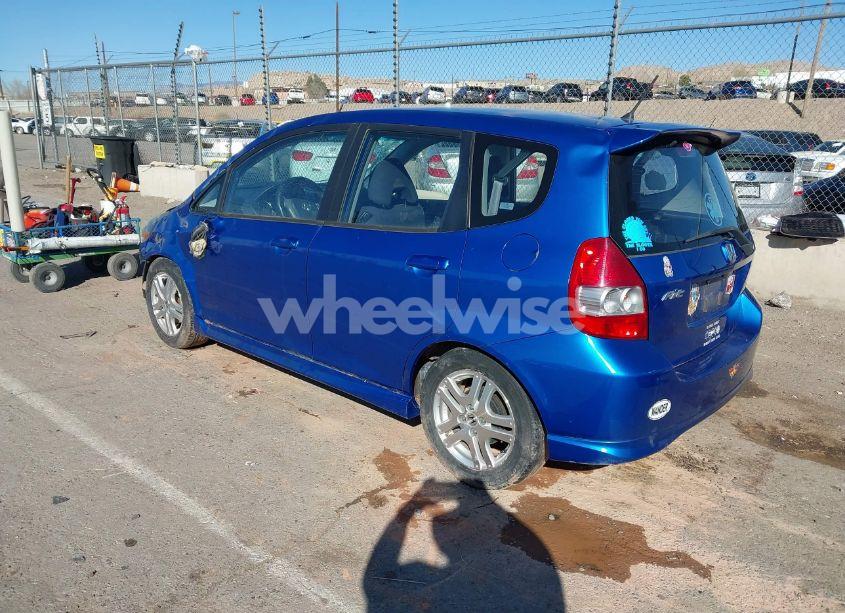 Photo 3 of 2007 Honda Fit SPORT (VIN JHMGD38657S028354)