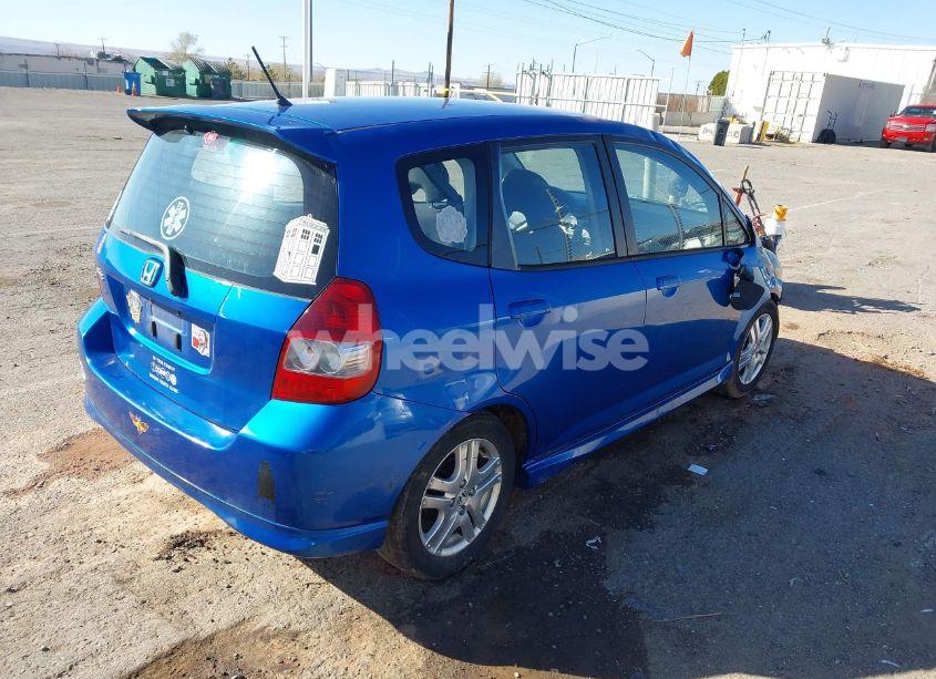 Photo 4 of 2007 Honda Fit SPORT (VIN JHMGD38657S028354)