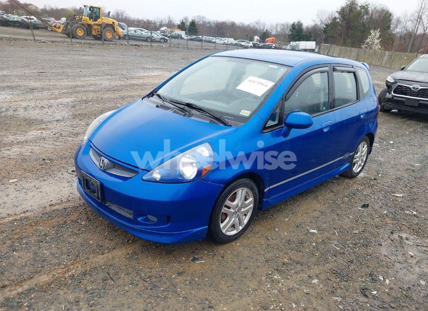 Photo 2 of 2007 Honda Fit SPORT (VIN JHMGD38657S041539)