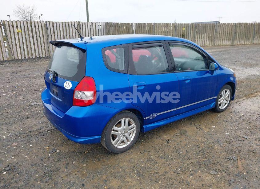 Photo 4 of 2007 Honda Fit SPORT (VIN JHMGD38657S041539)