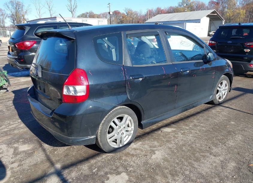Photo 4 of 2007 Honda Fit SPORT (VIN JHMGD38657S050516)