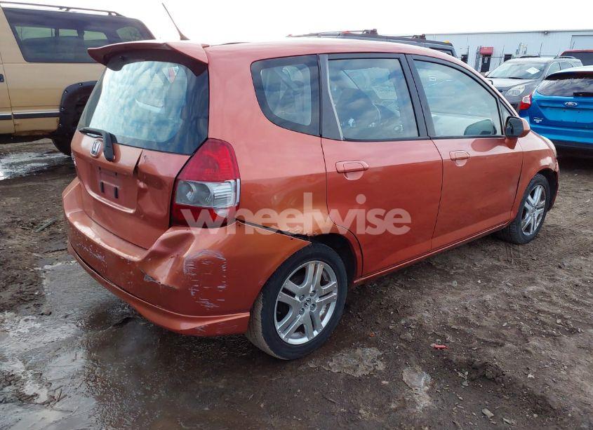 Photo 4 of 2007 Honda Fit SPORT (VIN JHMGD38657S058406)