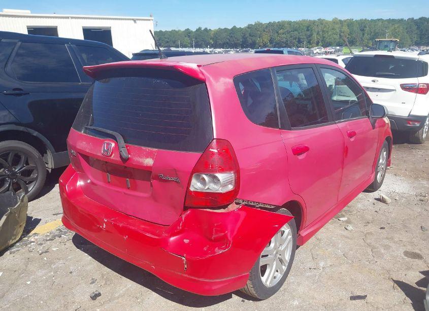 Photo 4 of 2008 Honda Fit SPORT (VIN JHMGD38658S062263)
