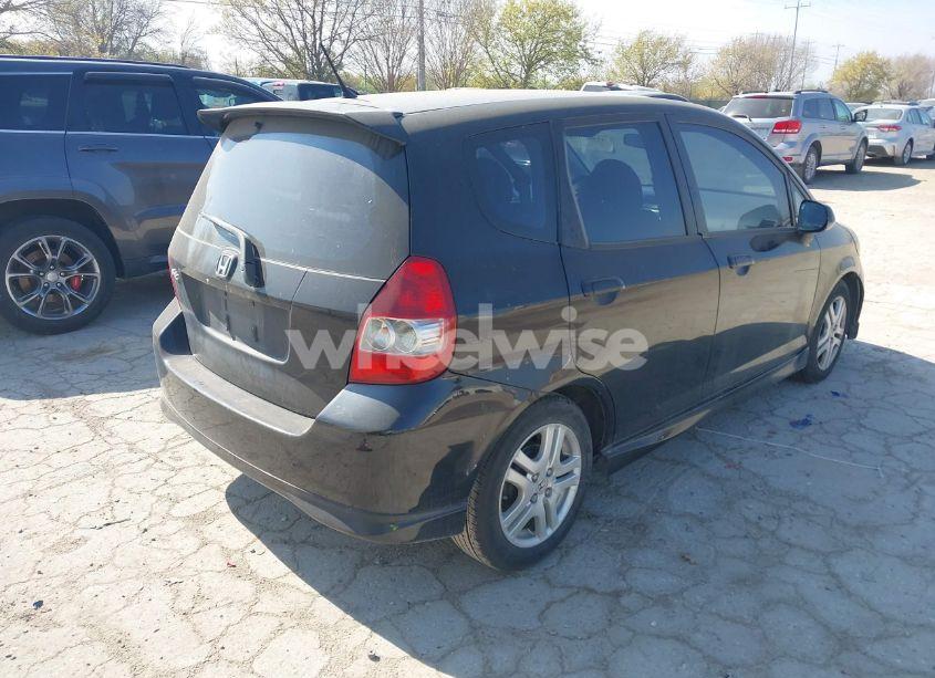 Photo 4 of 2007 Honda Fit SPORT (VIN JHMGD38667S003012)