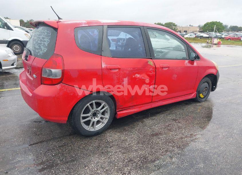 Photo 4 of 2007 Honda Fit SPORT (VIN JHMGD38667S011658)