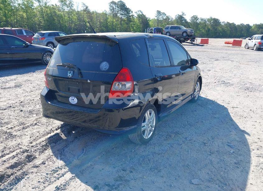 Photo 4 of 2007 Honda Fit SPORT (VIN JHMGD38677S001107)