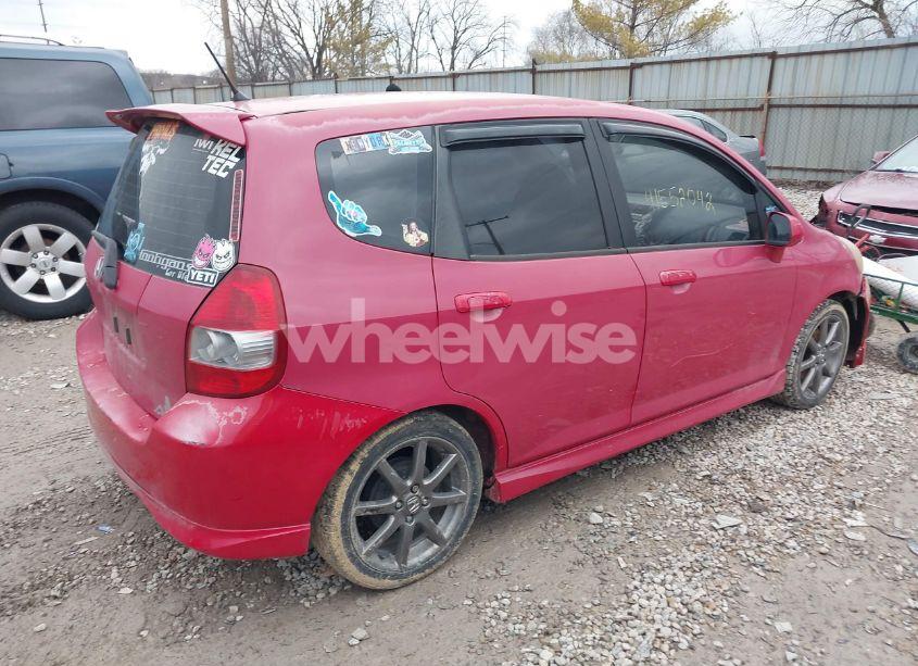 Photo 4 of 2007 Honda Fit SPORT (VIN JHMGD38677S021695)