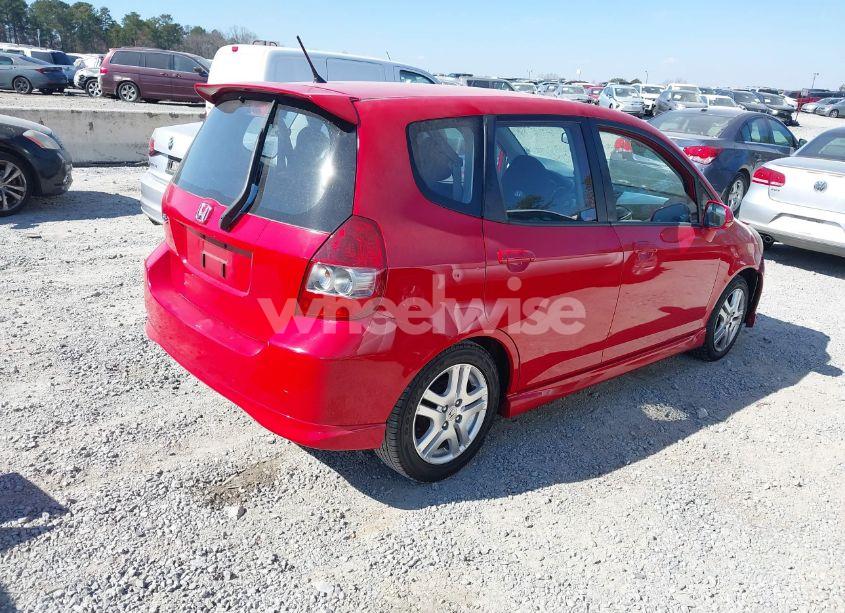 Photo 4 of 2007 Honda Fit SPORT (VIN JHMGD38677S026878)