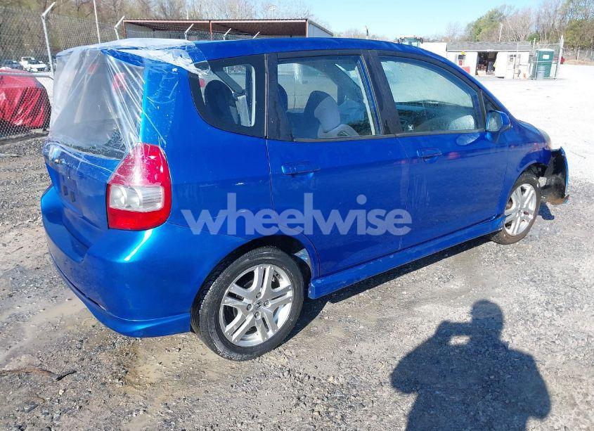 Photo 4 of 2007 Honda Fit SPORT (VIN JHMGD38677S049223)