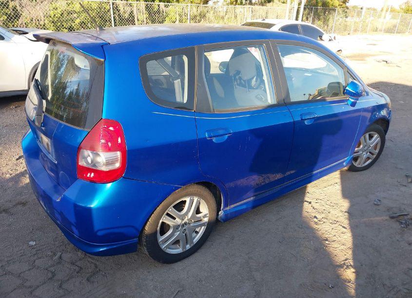 Photo 4 of 2007 Honda Fit SPORT (VIN JHMGD38677S055653)