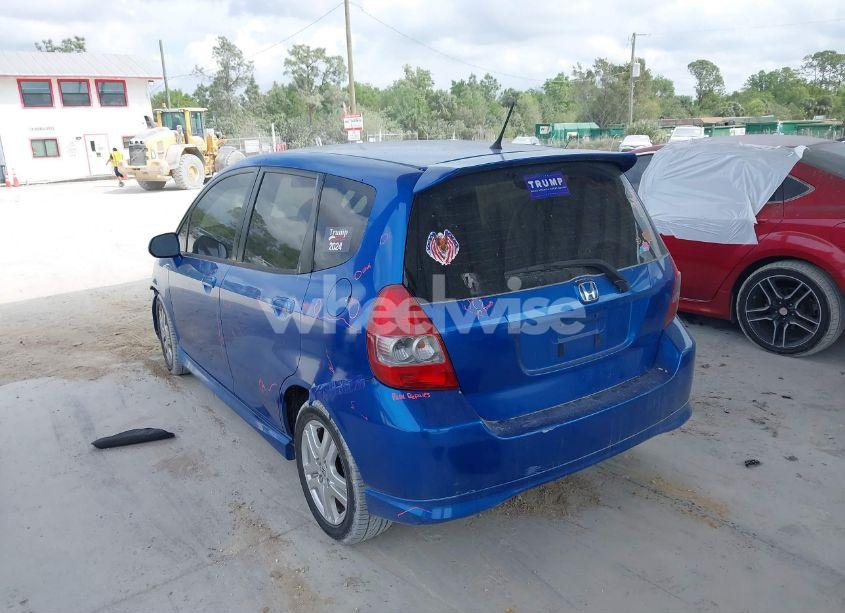 Photo 3 of 2007 Honda Fit SPORT (VIN JHMGD38687S001536)