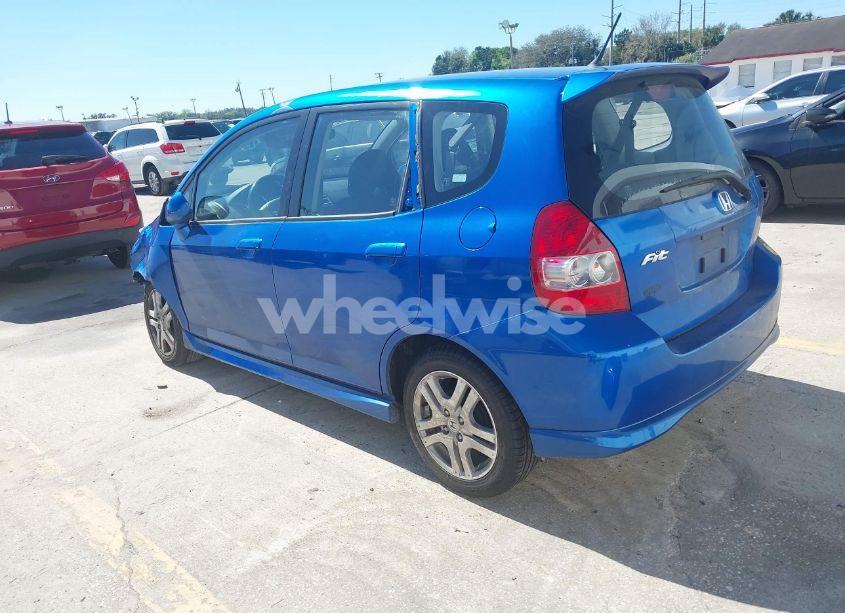 Photo 3 of 2007 Honda Fit SPORT (VIN JHMGD38687S008468)