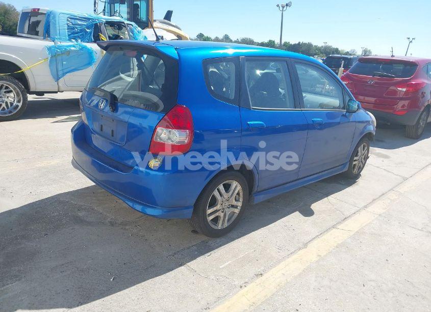 Photo 4 of 2007 Honda Fit SPORT (VIN JHMGD38687S008468)