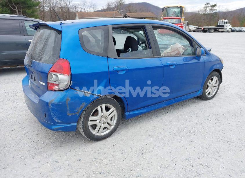 Photo 4 of 2007 Honda Fit SPORT (VIN JHMGD38687S009331)