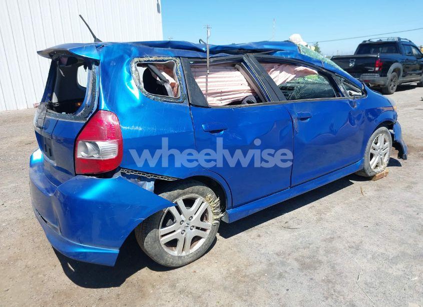 Photo 4 of 2007 Honda Fit SPORT (VIN JHMGD38687S023276)