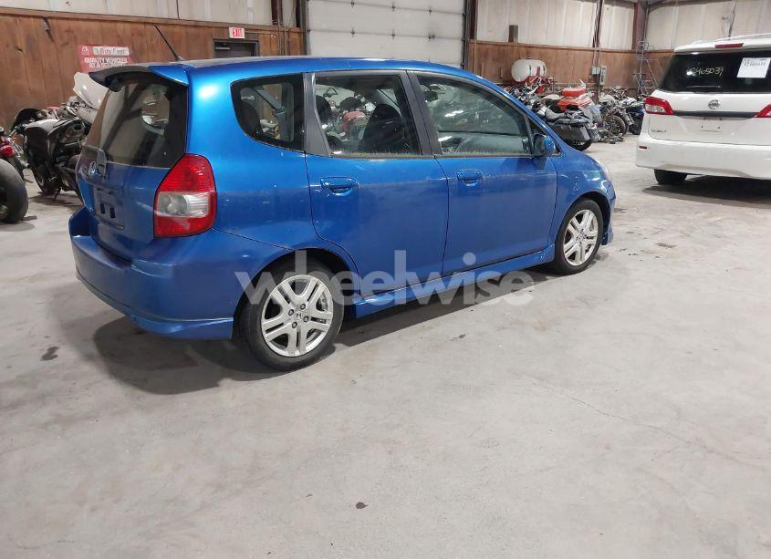 Photo 4 of 2007 Honda Fit SPORT (VIN JHMGD38687S053880)