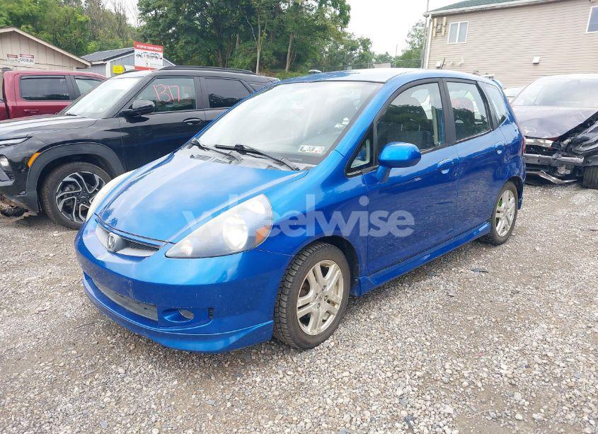 Photo 2 of 2007 Honda Fit SPORT (VIN JHMGD38697S049613)