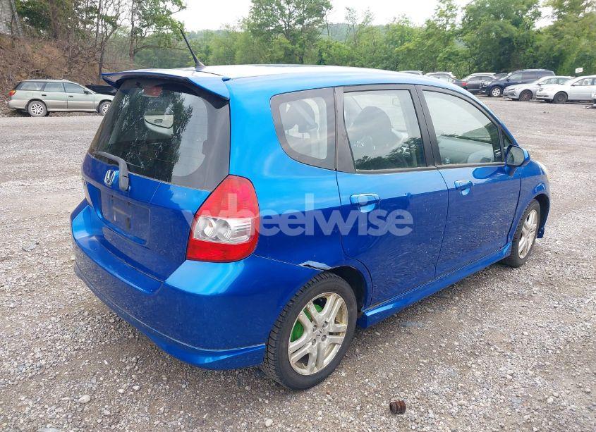 Photo 4 of 2007 Honda Fit SPORT (VIN JHMGD38697S049613)