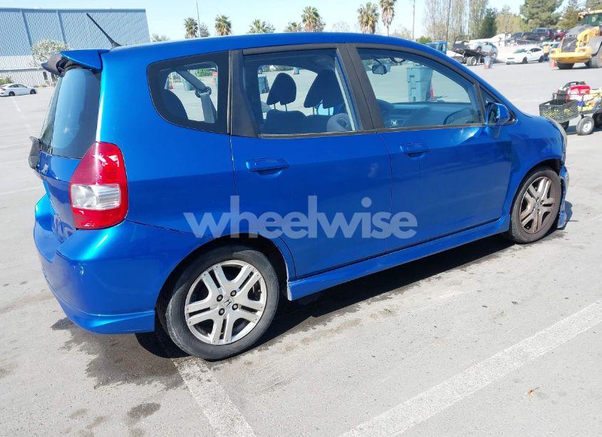 Photo 4 of 2007 Honda Fit SPORT (VIN JHMGD386X7S028334)