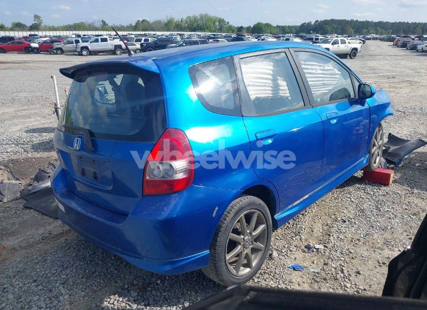 Photo 4 of 2007 Honda Fit SPORT (VIN JHMGD386X7S029838)