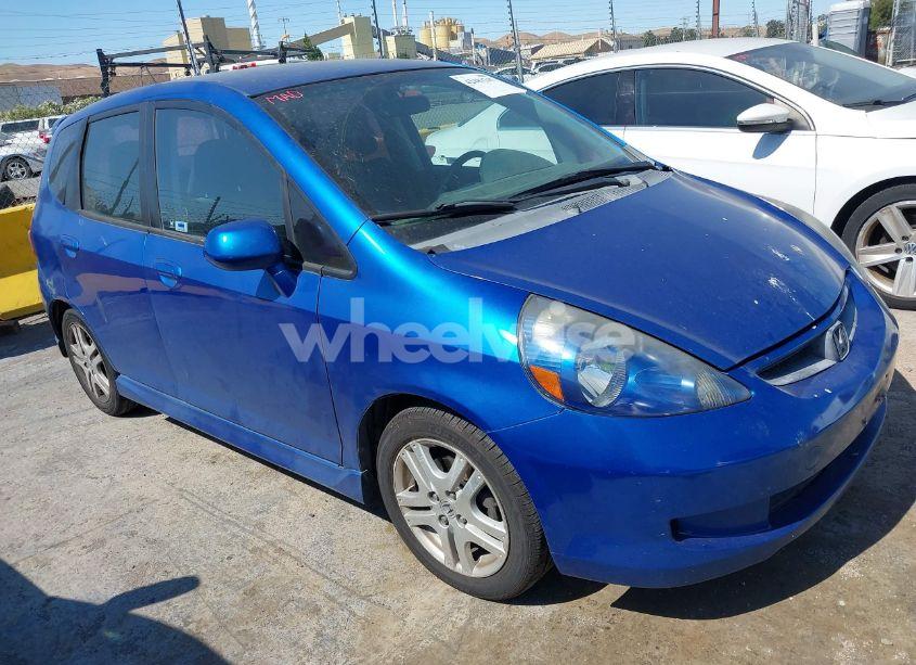 2007 Honda Fit SPORT (VIN JHMGD386X7S036286) main photo