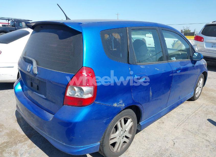 Photo 4 of 2007 Honda Fit SPORT (VIN JHMGD386X7S036286)