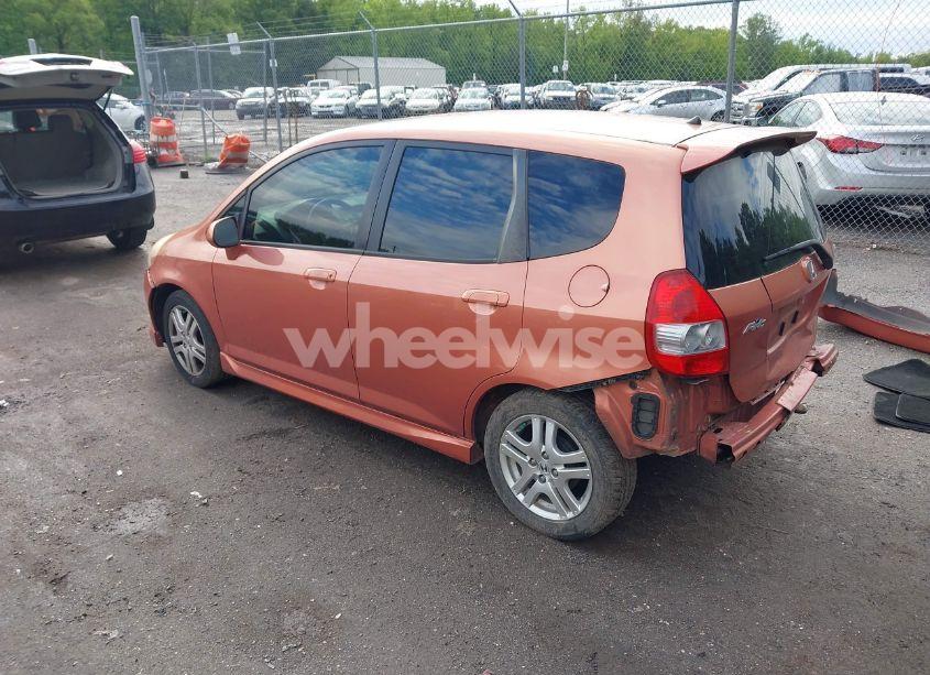 Photo 3 of 2008 Honda Fit SPORT (VIN JHMGD386X8S001961)