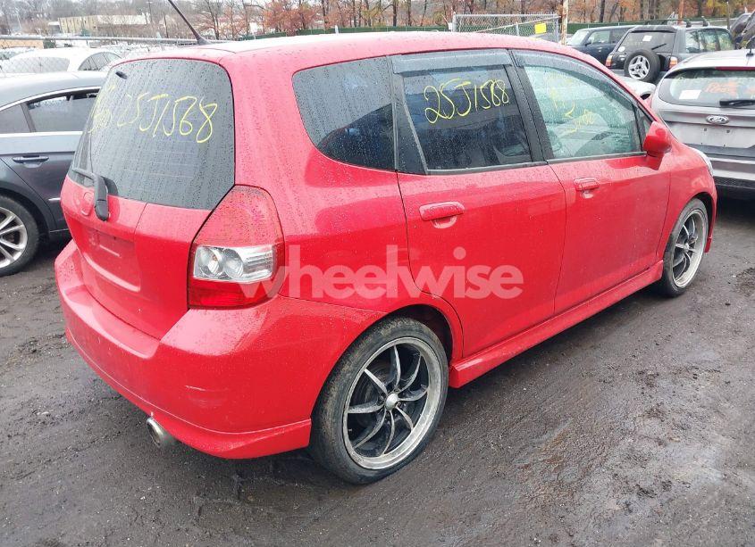 Photo 4 of 2008 Honda Fit SPORT (VIN JHMGD386X8S062209)