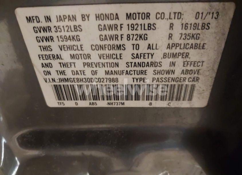 Photo 9 of 2013 Honda Fit (VIN JHMGE8H30DC027988)