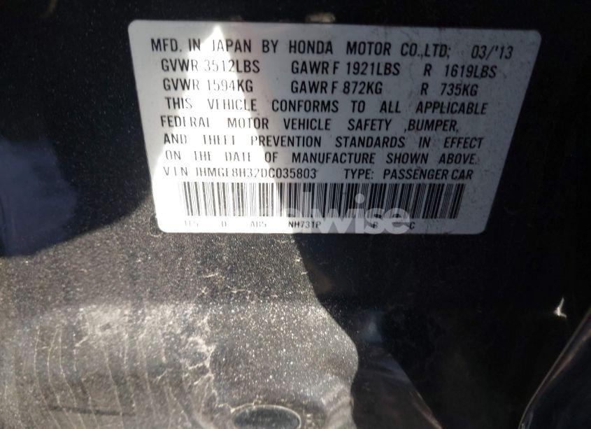 Photo 9 of 2013 Honda Fit (VIN JHMGE8H32DC035803)