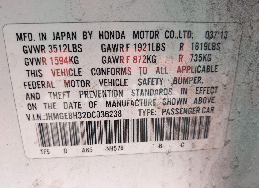 Photo 9 of 2013 Honda Fit (VIN JHMGE8H32DC036238)