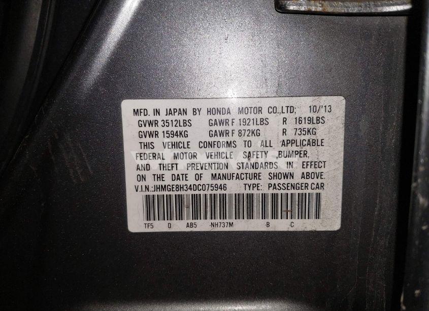 Photo 9 of 2013 Honda Fit (VIN JHMGE8H34DC075946)