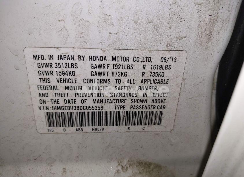 Photo 9 of 2013 Honda Fit (VIN JHMGE8H38DC055358)