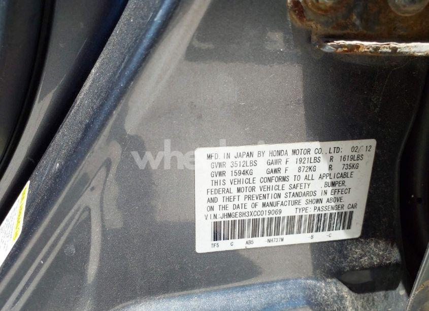 Photo 9 of 2012 Honda Fit (VIN JHMGE8H3XCC019069)
