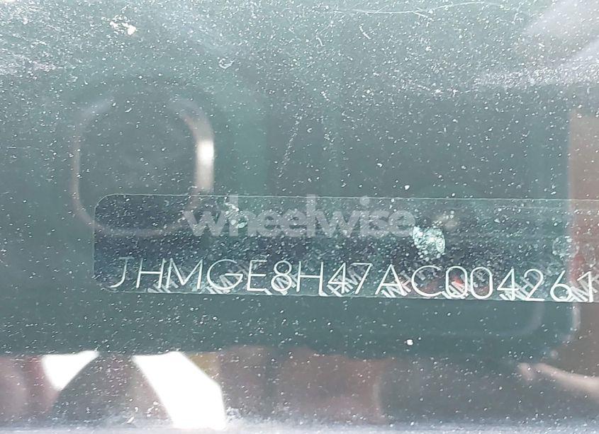 Photo 9 of 2010 Honda Fit SPORT (VIN JHMGE8H47AC004261)