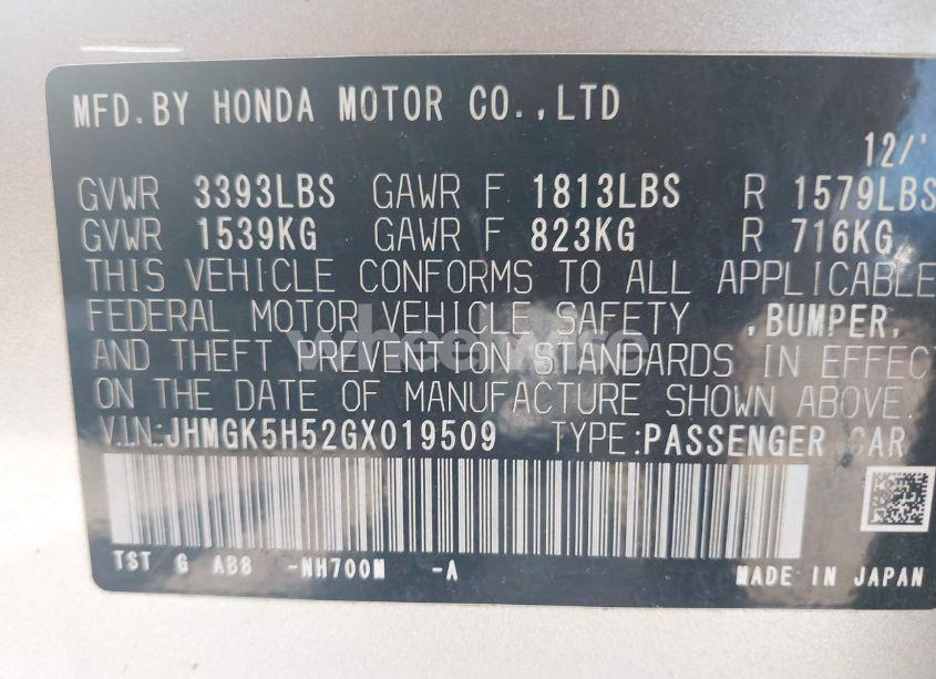 Photo 9 of 2016 Honda Fit LX (VIN JHMGK5H52GX019509)