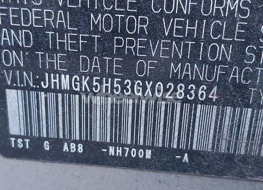 Photo 9 of 2016 Honda Fit LX (VIN JHMGK5H53GX028364)