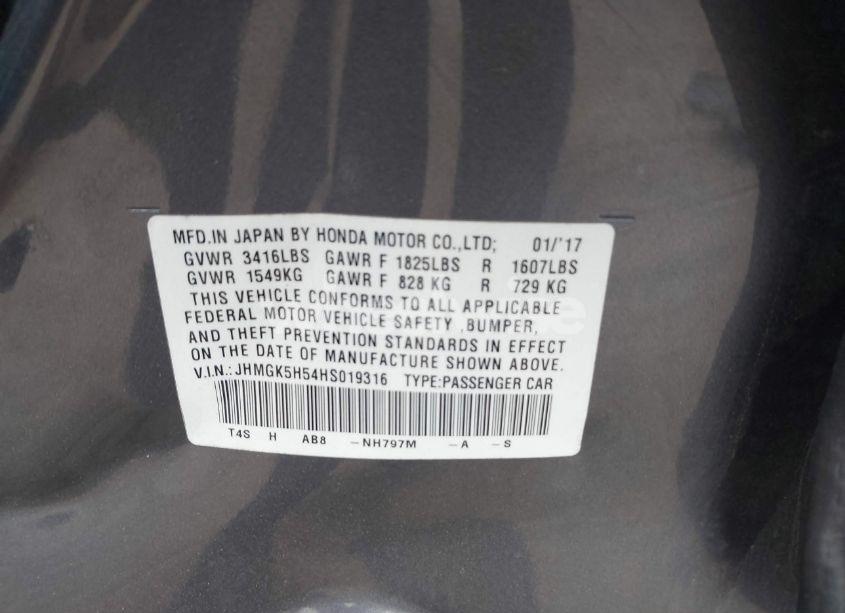 Photo 9 of 2017 Honda Fit LX (VIN JHMGK5H54HS019316)