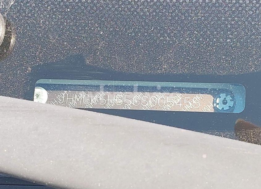 Photo 9 of 2016 Honda Fit LX (VIN JHMGK5H55GS005455)