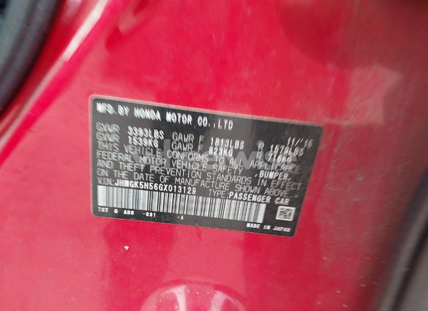 Photo 9 of 2016 Honda Fit LX (VIN JHMGK5H56GX013129)