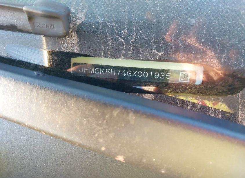 Photo 9 of 2016 Honda Fit EX (VIN JHMGK5H74GX001935)