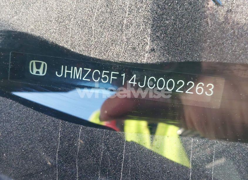 Photo 9 of 2018 Honda Clarity PLUG-IN HYBRID (VIN JHMZC5F14JC002263)