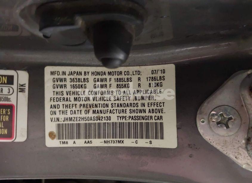 Photo 9 of 2010 Honda Insight LX (VIN JHMZE2H50AS042130)