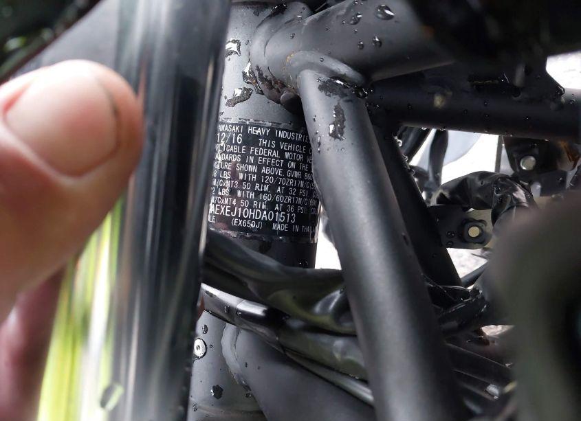 Photo 10 of 2017 Kawasaki Ex650 J (VIN JKAEXEJ10HDA01513)