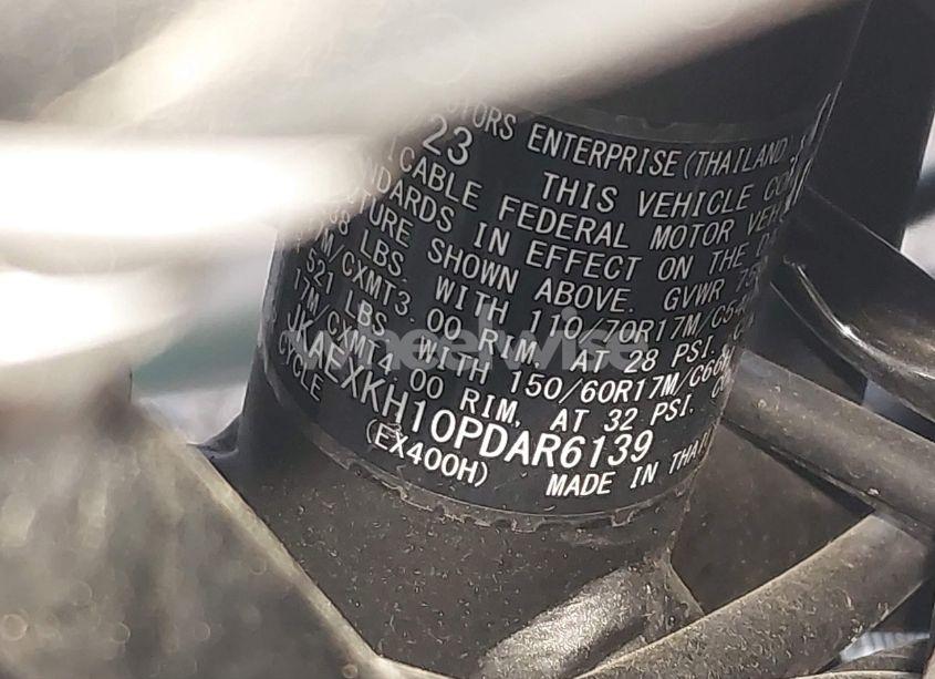 Photo 10 of 2023 Kawasaki Ex400 N/A (VIN JKAEXKH10PDAR6139)