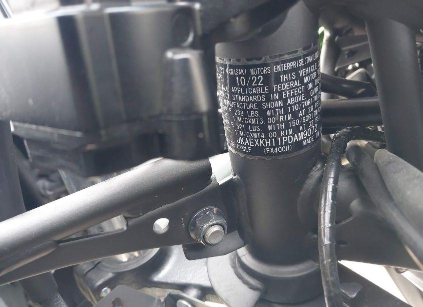 Photo 10 of 2023 Kawasaki Ex400 N/A (VIN JKAEXKH11PDAM9072)