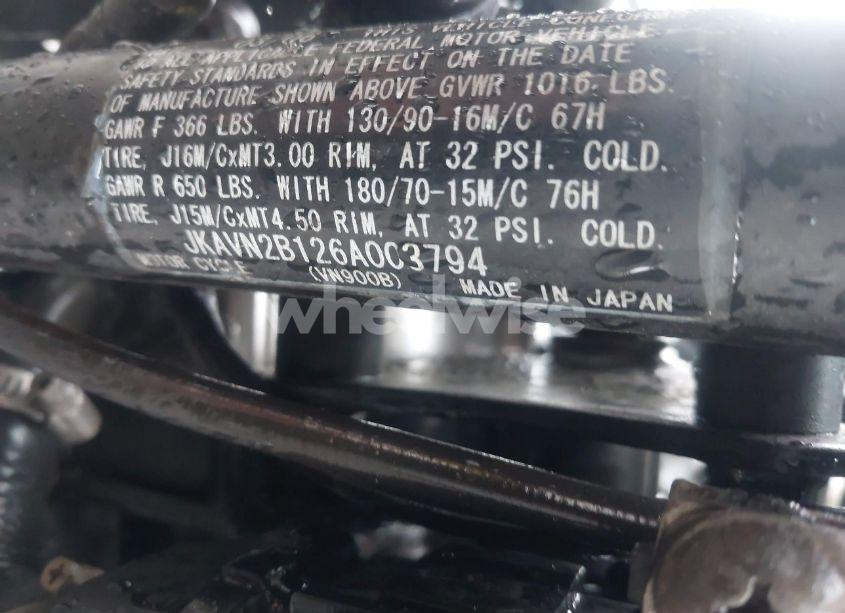 Photo 14 of 2006 Kawasaki Vn900 B (VIN JKAVN2B126A003794)