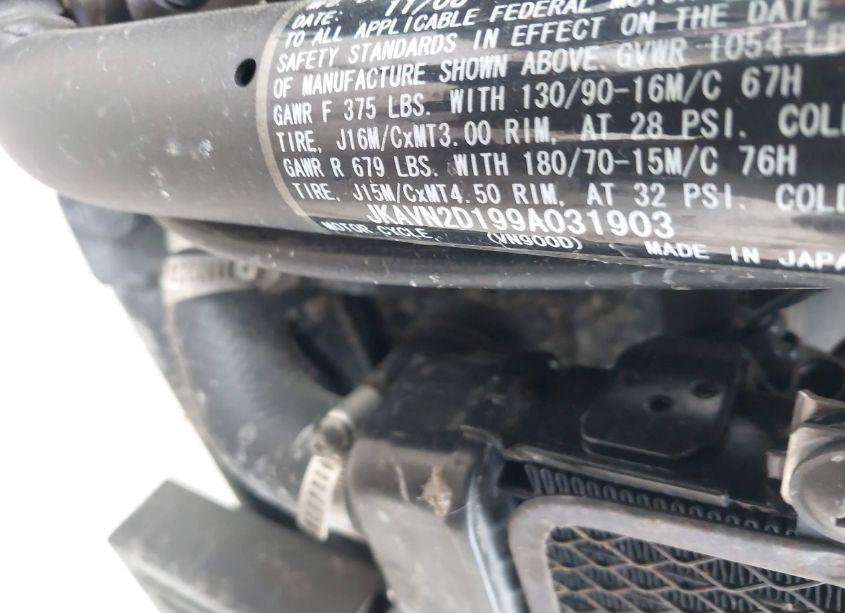 Photo 10 of 2009 Kawasaki Vn900 D (VIN JKAVN2D199A031903)