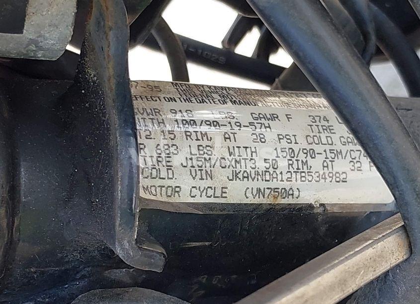 Photo 10 of 1996 Kawasaki Vn750 (VIN JKAVNDA12TB534982)