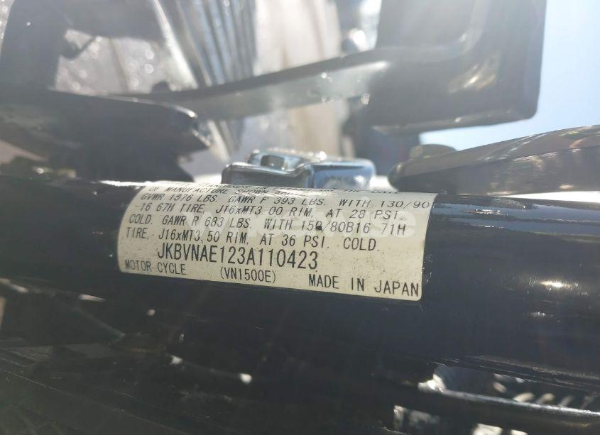 Photo 10 of 2003 Kawasaki Vn1500 E (VIN JKBVNAE123A110423)